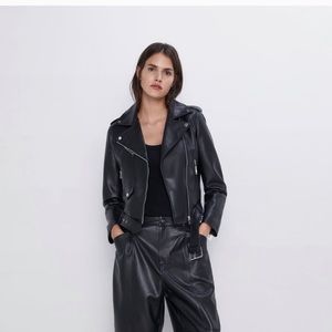 Zara TRF Leather Jacket